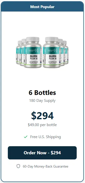 Burnflux order six bottles