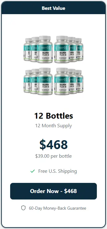 Burnflux order three bottles